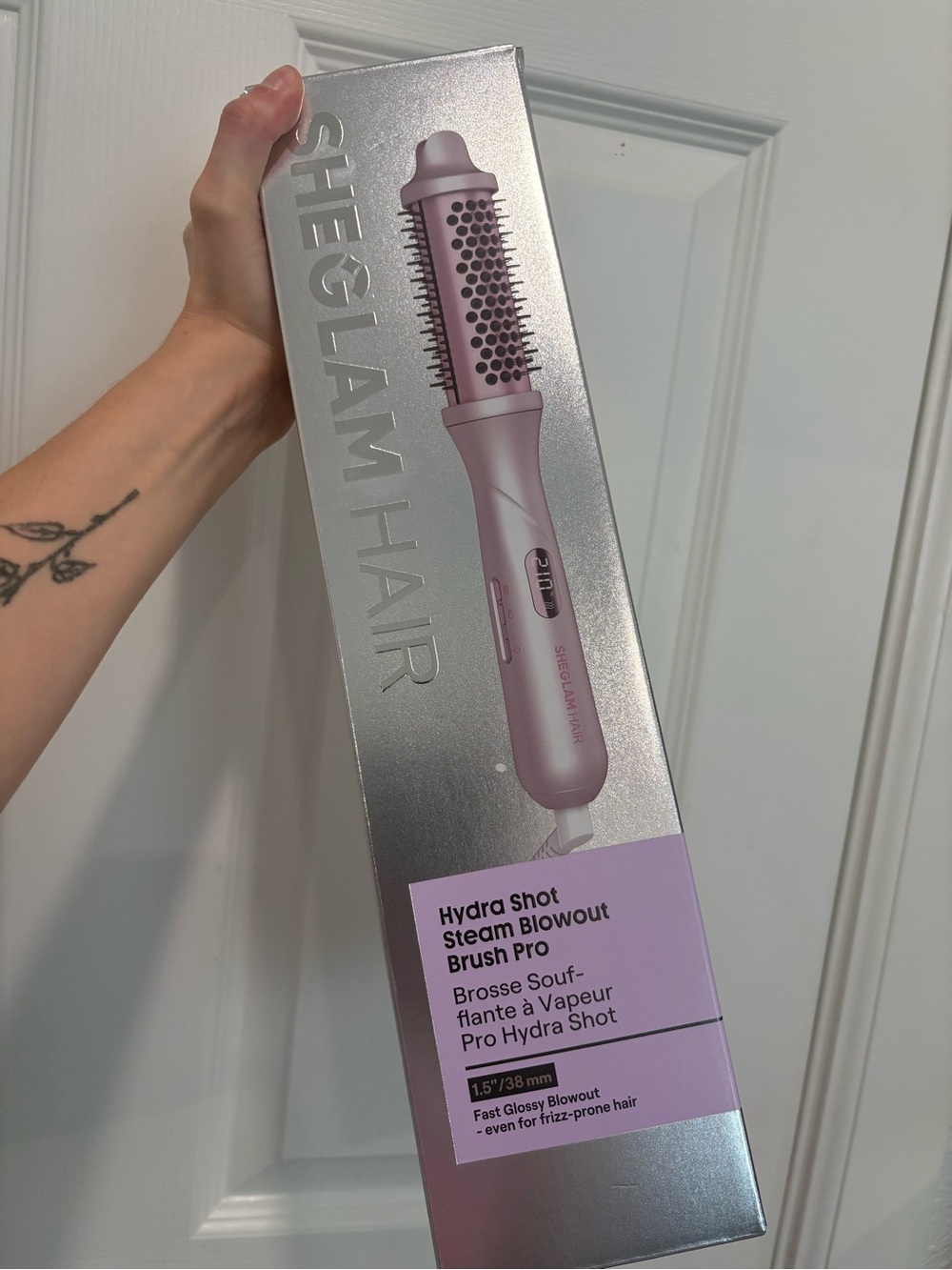 SheGlam Hydra Shot Steam Blowout Brush Pro — Pink